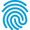 stylized fingerprint icon