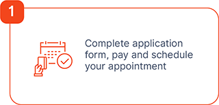 Step 1: Complete application form and payment (Gambit ID)